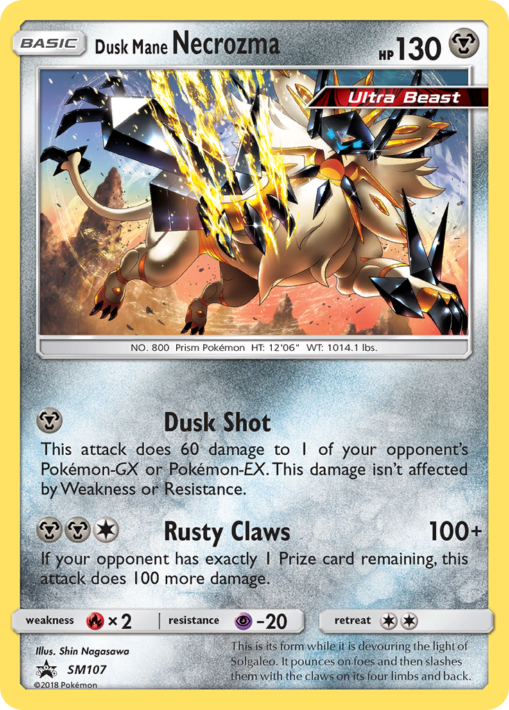 Dusk Mane Necrozma - SM107  - Holofoil SM Promos - Promo