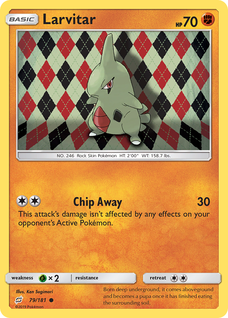 Larvitar 079  SM  Team Up - Common