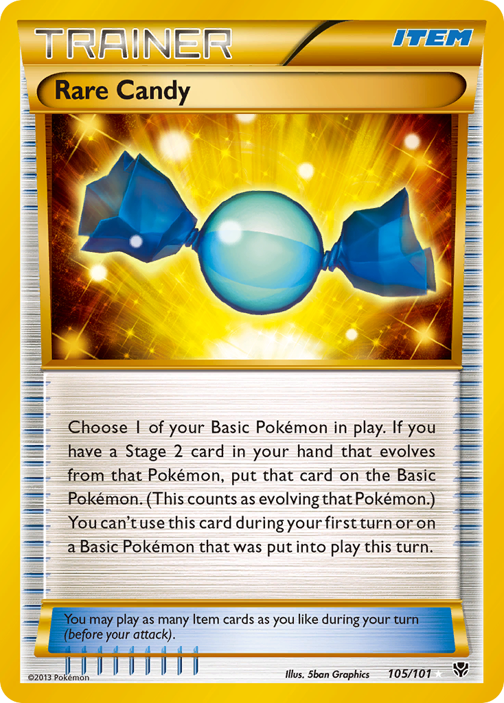 Rare Candy (105 Secret Rare)  - Holofoil Plasma Blast - Secret Rare