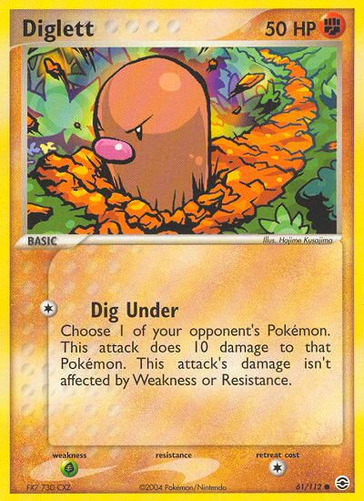 Diglett 061  FireRed & LeafGreen - Common