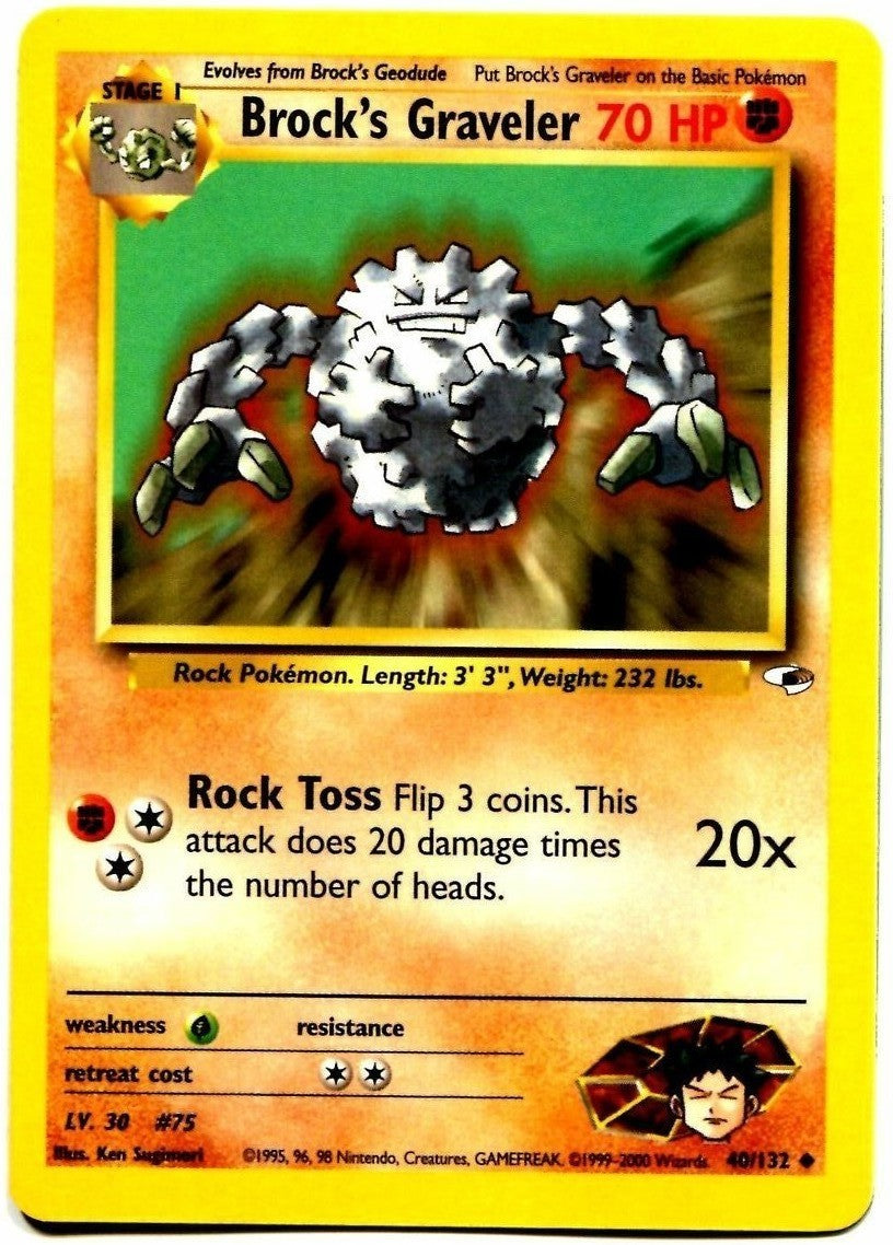 Brock's Graveler 040  - Unlimited Gym Heroes - Uncommon
