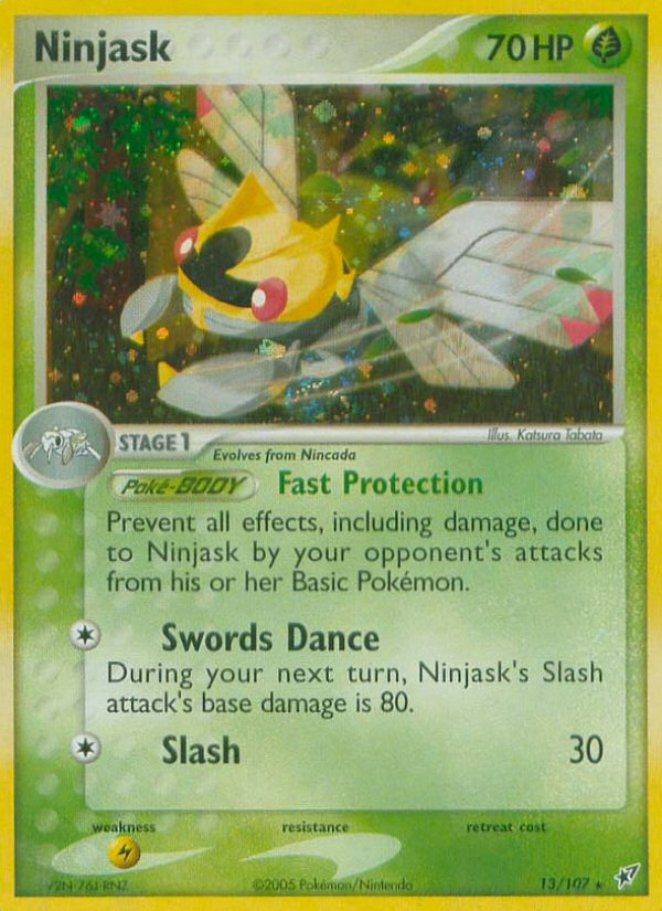 Ninjask  - Holofoil Deoxys - Holo Rare