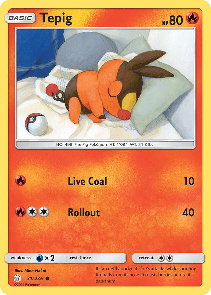 Tepig 031  SM  Cosmic Eclipse - Common