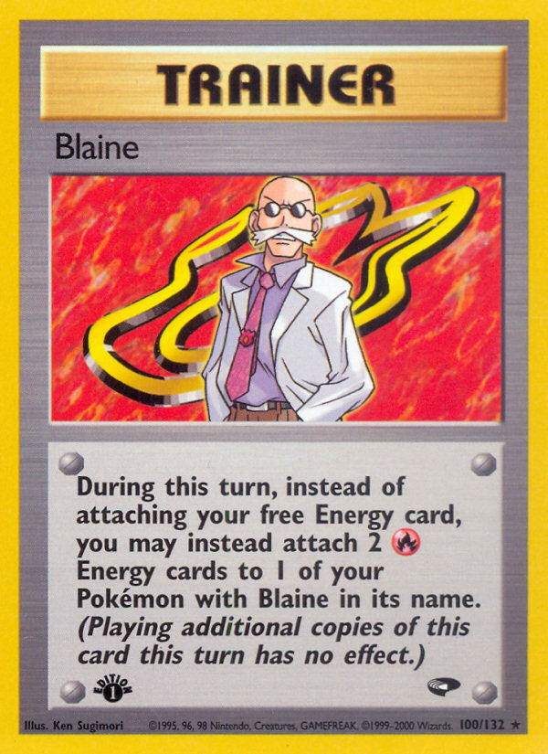 Blaine (100) 100  - 1st Edition Gym Challenge - Rare