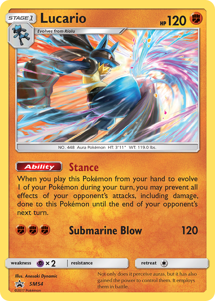 Lucario SM54  - Holofoil SM Promos - Promo