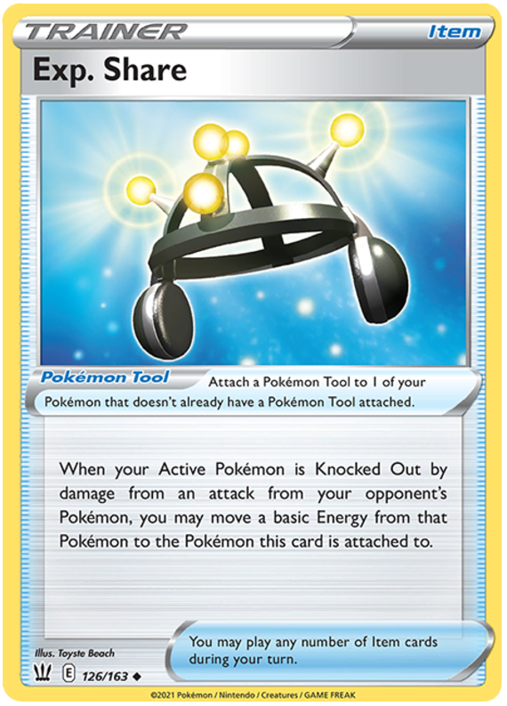 Exp. Share 126  SWSH05 Battle Styles - Uncommon