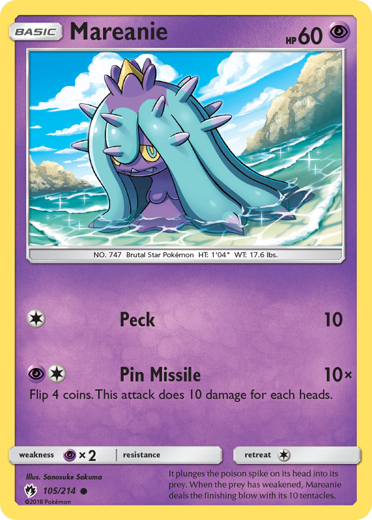 Mareanie (105)  SM  Lost Thunder - Common