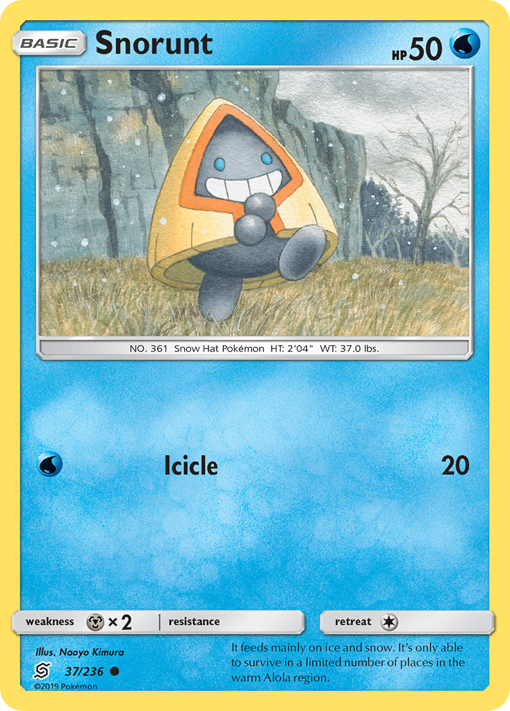 Snorunt 037  SM  Unified Minds - Common