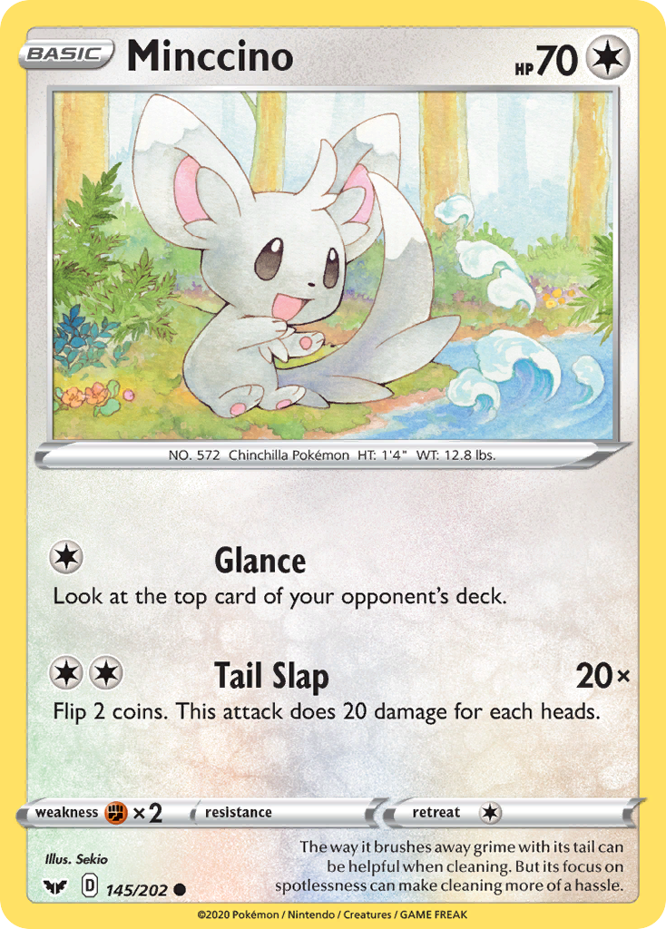 Minccino (145) 145  SWSH01 Sword & Shield Base Set - Common