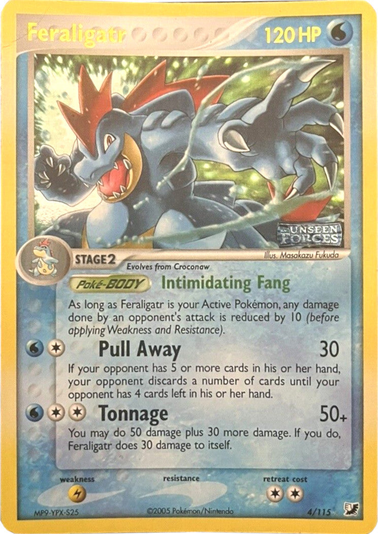 Feraligatr  - Reverse Holofoil Unseen Forces - Holo Rare