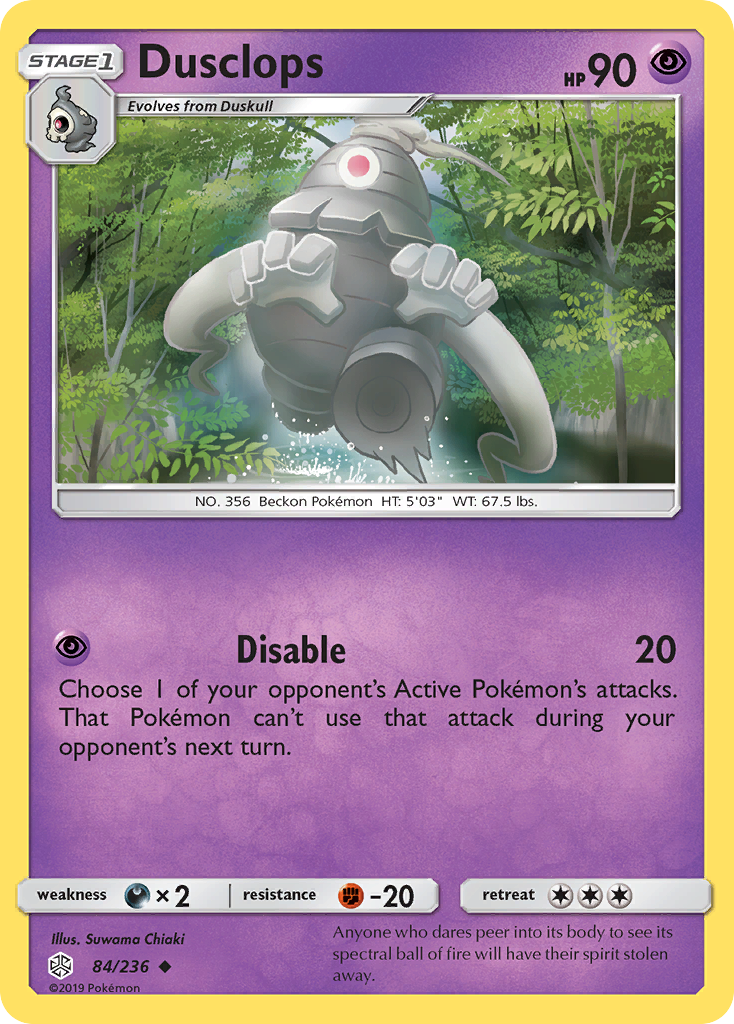 Dusclops/236  SM  Cosmic Eclipse - Uncommon