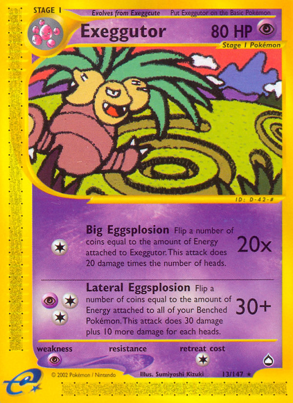 Exeggutor (13) 013  Aquapolis - Rare