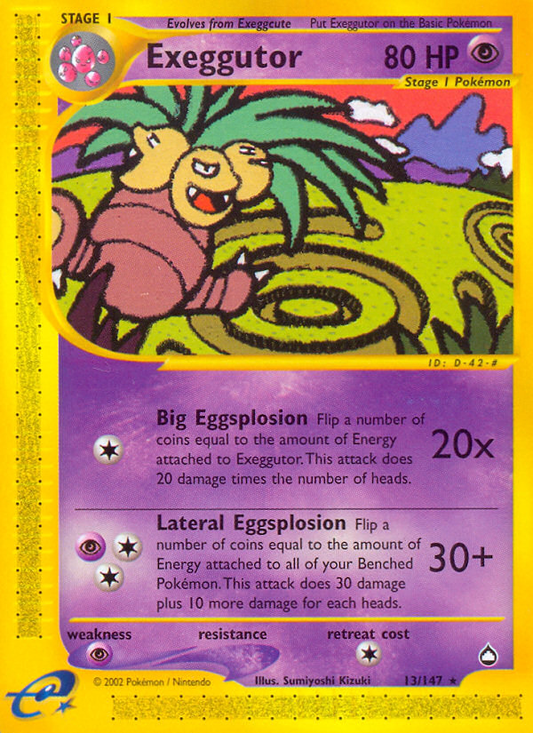 Exeggutor (13) 013  Aquapolis - Rare
