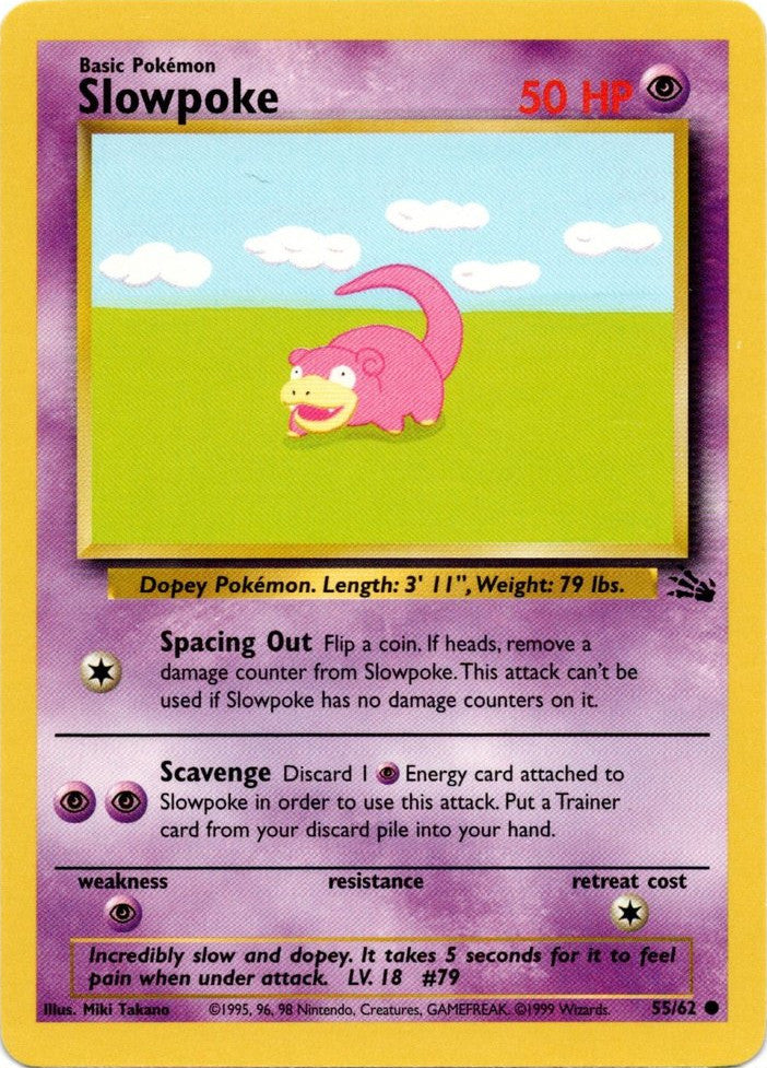 Slowpoke 055  - Unlimited Fossil - Common