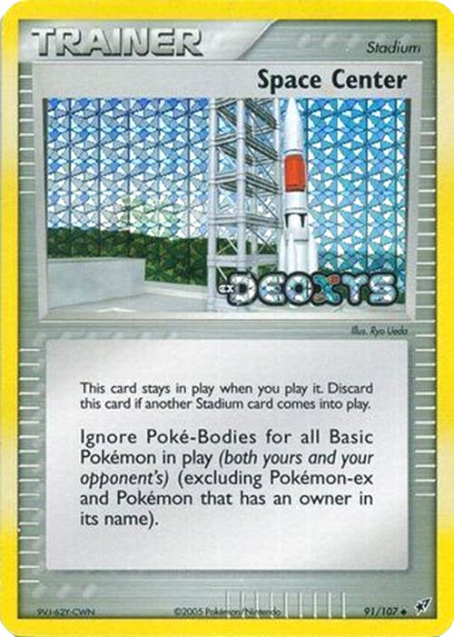 Space Center  - Reverse Holofoil Deoxys - Uncommon
