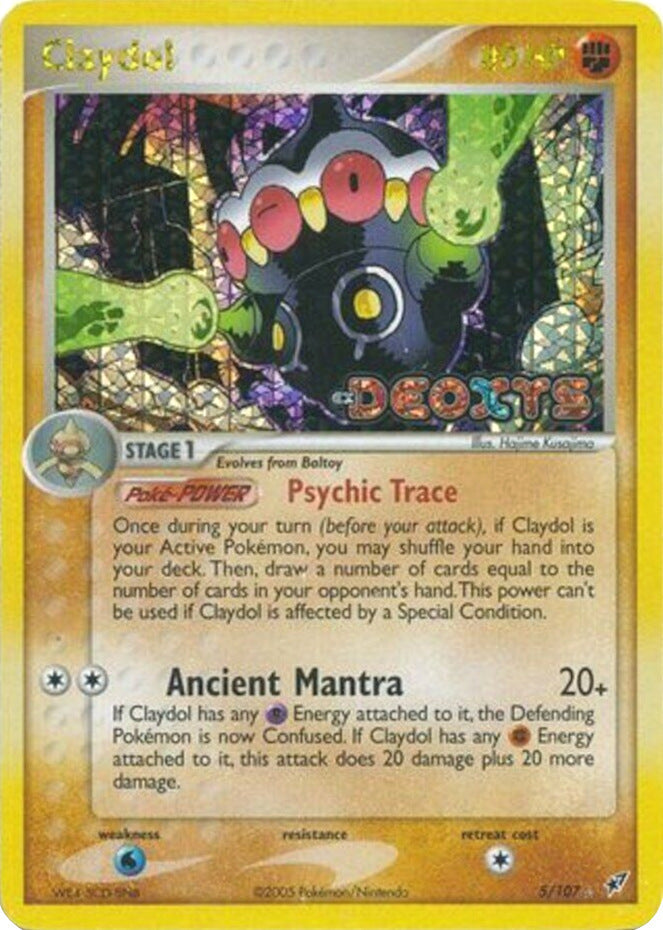 Claydol  - Reverse Holofoil Deoxys - Holo Rare