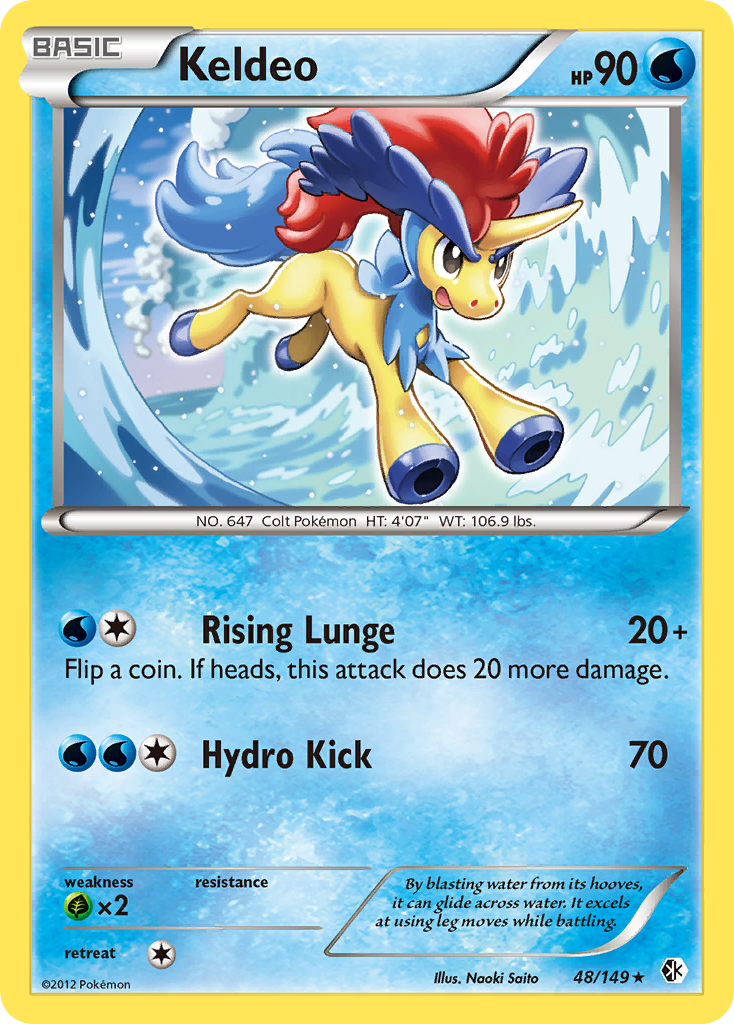 Keldeo (48)  Boundaries Crossed - Rare