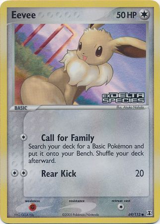 Eevee 069/113  - Reverse Holofoil Delta Species - Common
