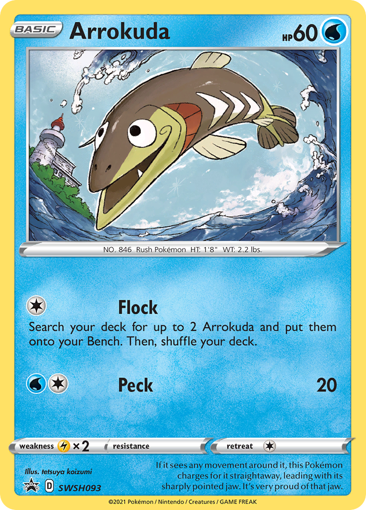 Arrokuda SWSH093  - Holofoil SWSH Sword & Shield Promo Cards - Promo