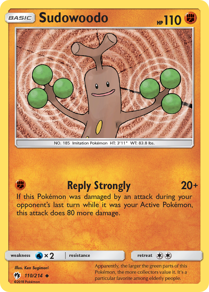 Sudowoodo 110  SM  Lost Thunder - Uncommon