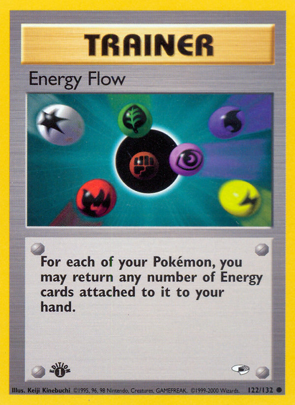 Energy Flow 122  - 1st Edition Gym Heroes - Common