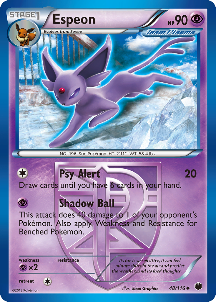 Espeon (Team Plasma) 048  Plasma Freeze - Uncommon