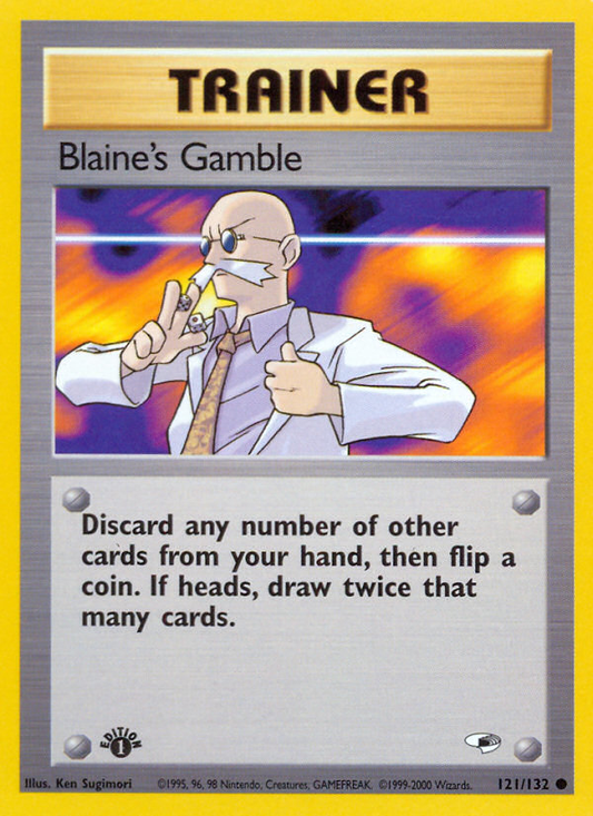 Blaine's Gamble 121  - 1st Edition Gym Heroes - Common
