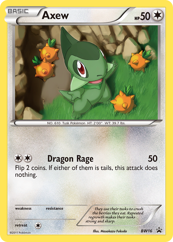 Axew - BW16  Black and White Promos - Promo