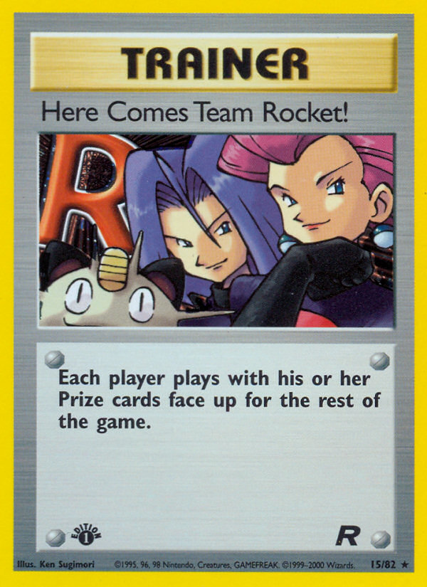Here Comes Team Rocket! (15) 015  - 1st Edition Holofoil Team Rocket - Holo Rare