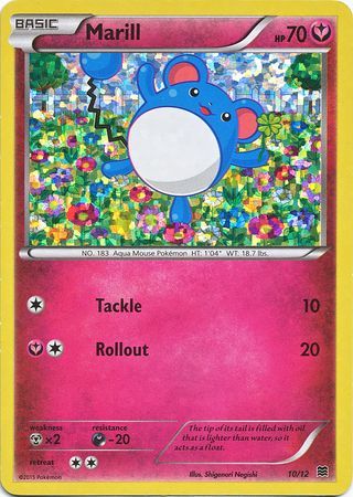 Marill - 10/12/12  - Holofoil McDonalds Promos 2015 - Promo