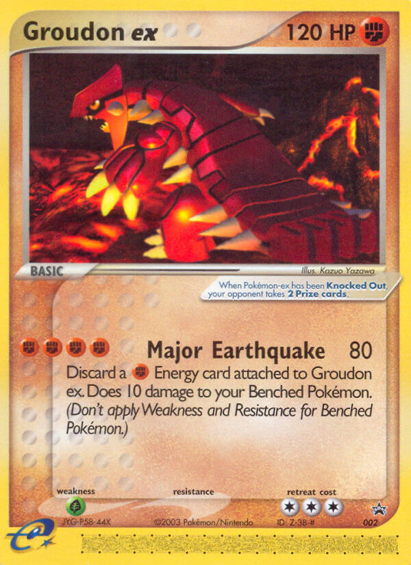 Groudon ex - 002 (Nintendo Power Magazine)  Nintendo Promos - Promo
