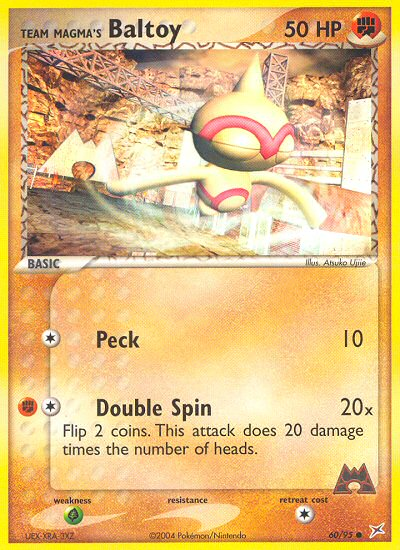Team Magma's Baltoy - 60/95/95  Team Magma vs Team Aqua - Common