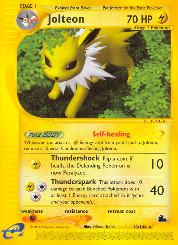 Jolteon (13)  Skyridge - Rare