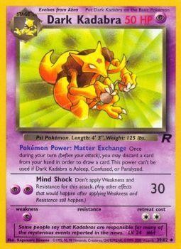 Dark Kadabra 039  - Unlimited Team Rocket - Uncommon