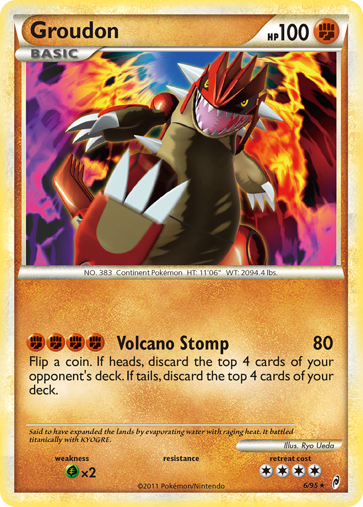 Groudon  - Holofoil Call of Legends - Holo Rare