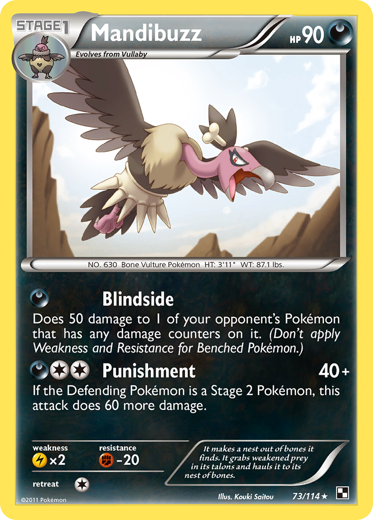 Mandibuzz  Black and White - Rare