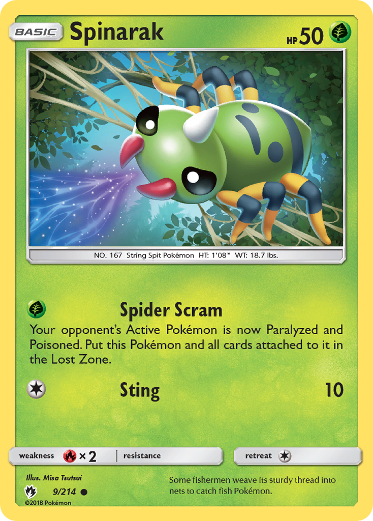 Spinarak  SM  Lost Thunder - Common