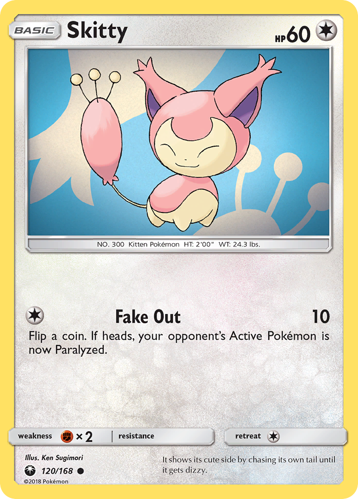 Skitty 120  SM  Celestial Storm - Common