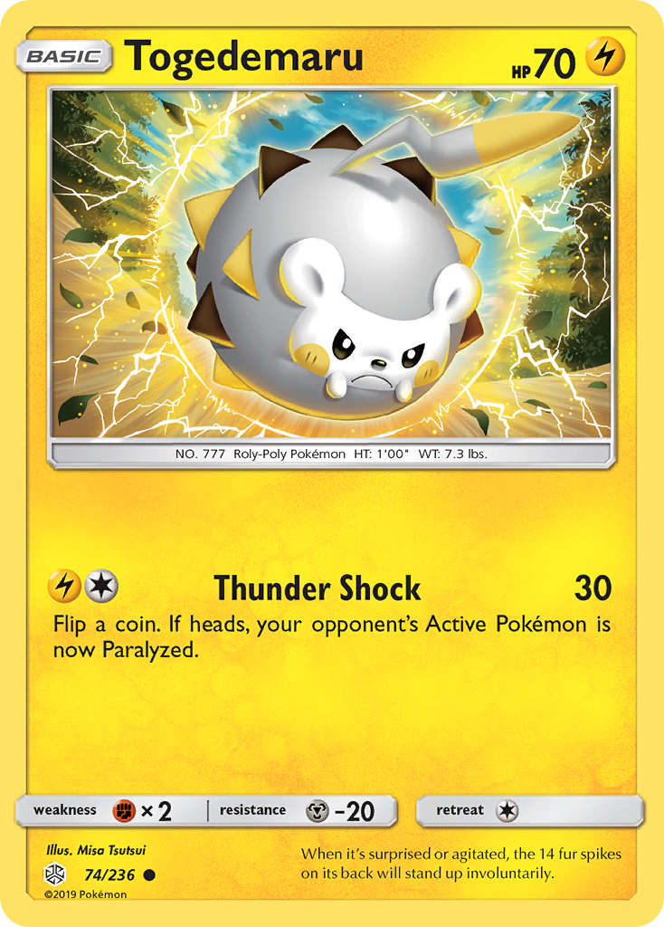 Togedemaru 074/236  SM  Cosmic Eclipse - Common