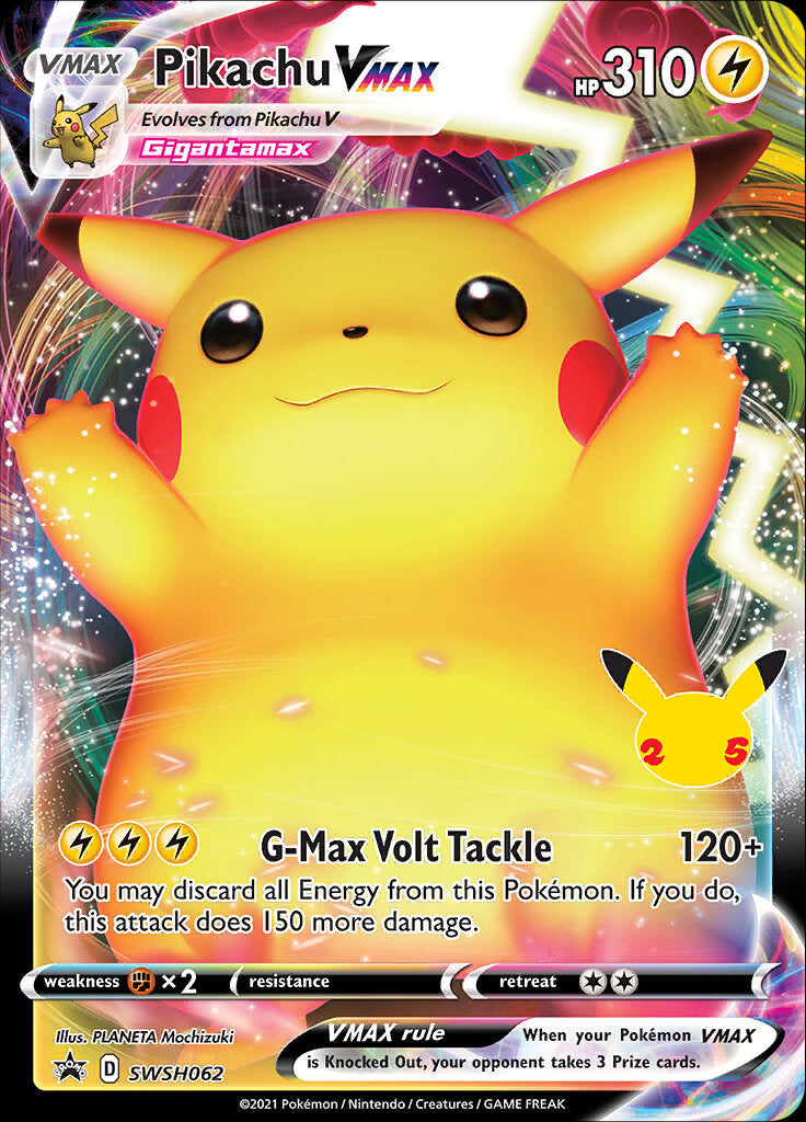 Pikachu VMAX SWSH062  - Holofoil SWSH Sword & Shield Promo Cards - Promo