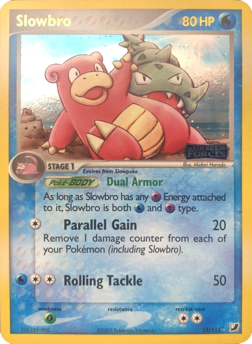 Slowbro  - Reverse Holofoil Unseen Forces - Holo Rare