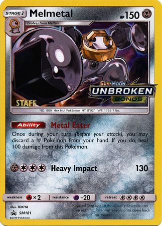 Melmetal - SM181 (Prerelease) [Staff]  - Holofoil SM Promos - Promo