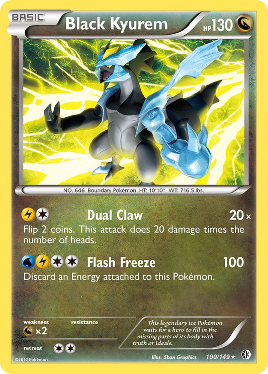 Black Kyurem - 100/149 (BW Boundaries Crossed)/149  - Holofoil Deck Exclusives - Holo Rare