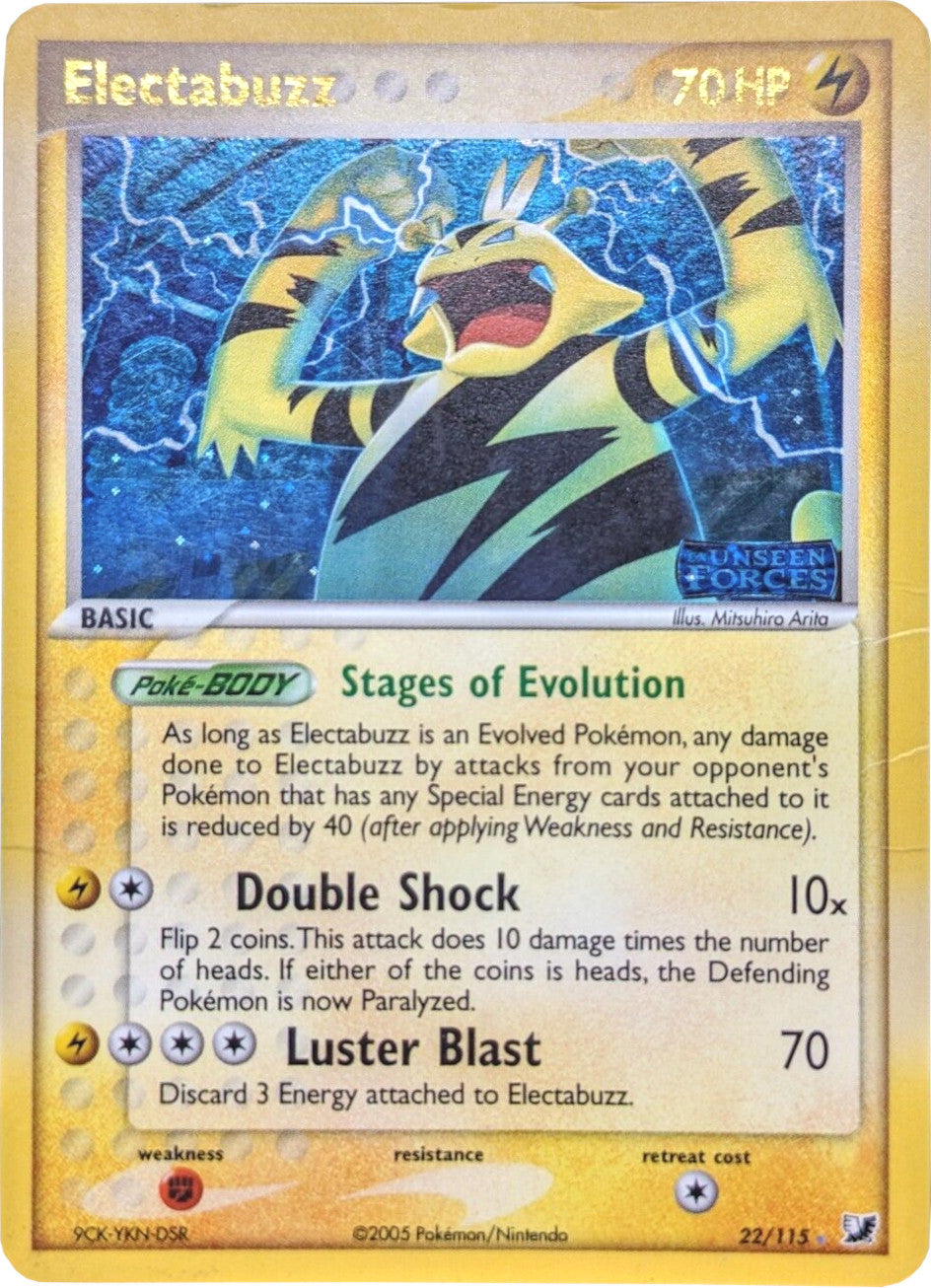 Electabuzz/115  - Reverse Holofoil Unseen Forces - Rare