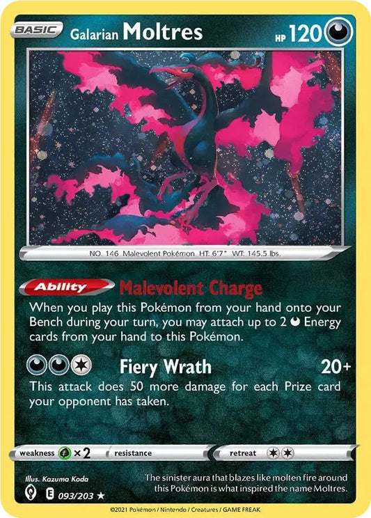 Galarian Moltres 093/203  Miscellaneous Cards & Products - Promo