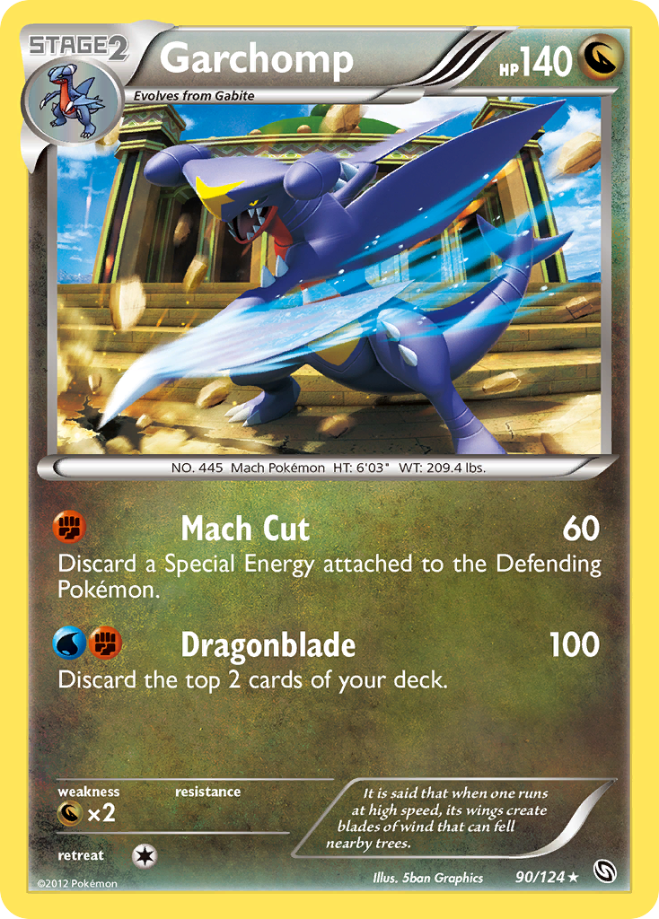 Garchomp (90)  - Holofoil Dragons Exalted - Holo Rare