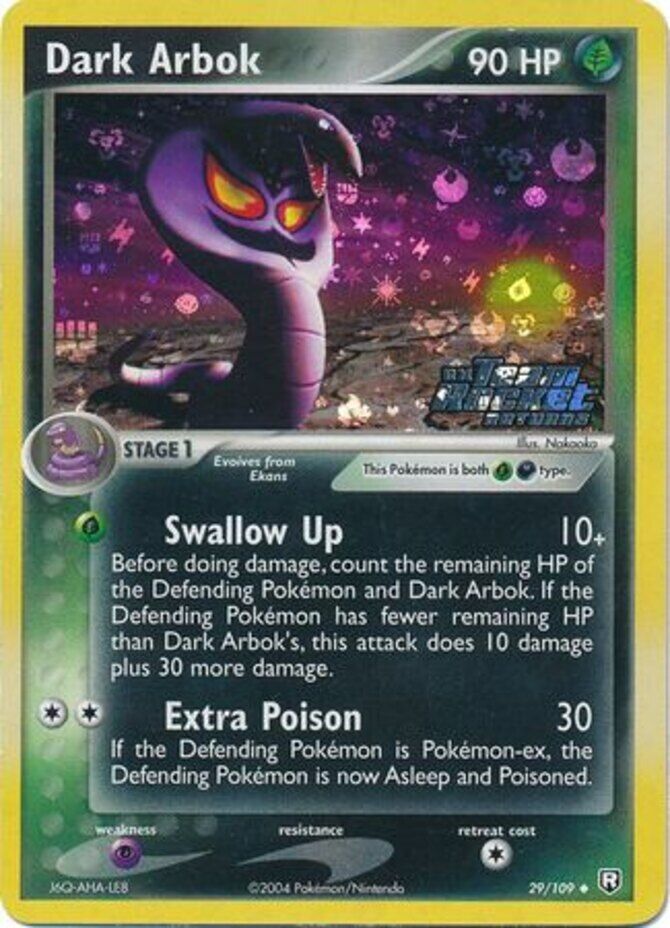 Dark Arbok 029  - Reverse Holofoil Team Rocket Returns - Uncommon