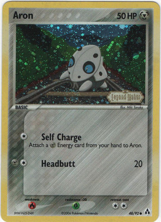 Aron/92  - Reverse Holofoil Legend Maker - Common
