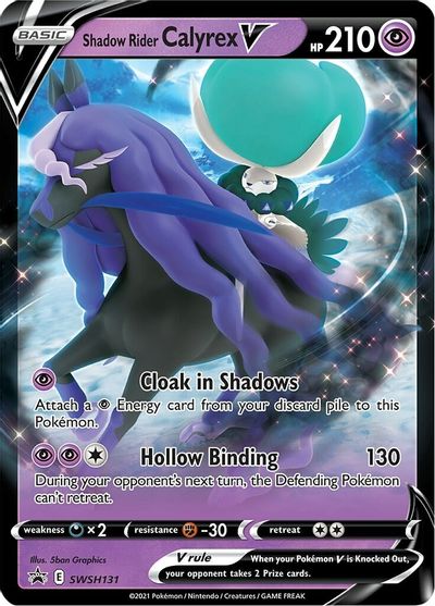 Shadow Rider Calyrex V - SWSH131  - Holofoil Jumbo Cards - Promo