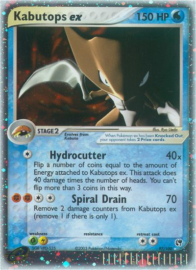 Kabutops ex  - Holofoil Sandstorm - Ultra Rare